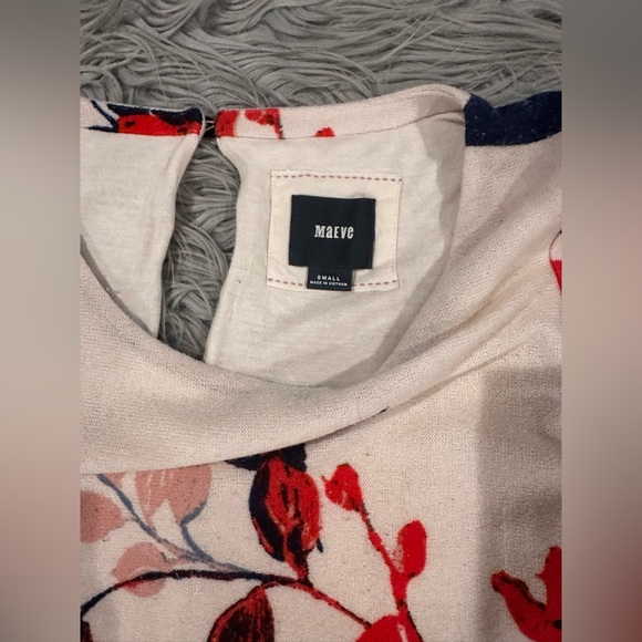 Anthropologie MAEVE Anthousai Floral Swing Sweater Dress size S - Picture 5 of 5